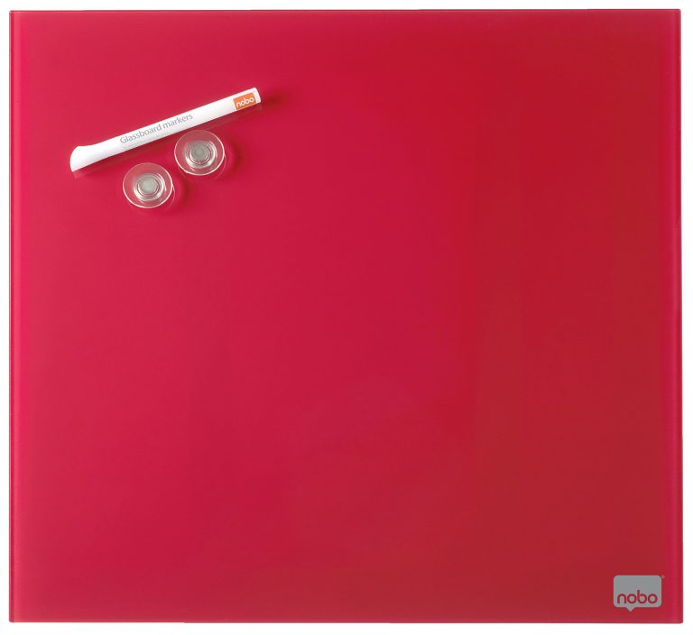Tabla Magnetica Sticla 45*45cm Rosie+Accesorii Diamond Nobo