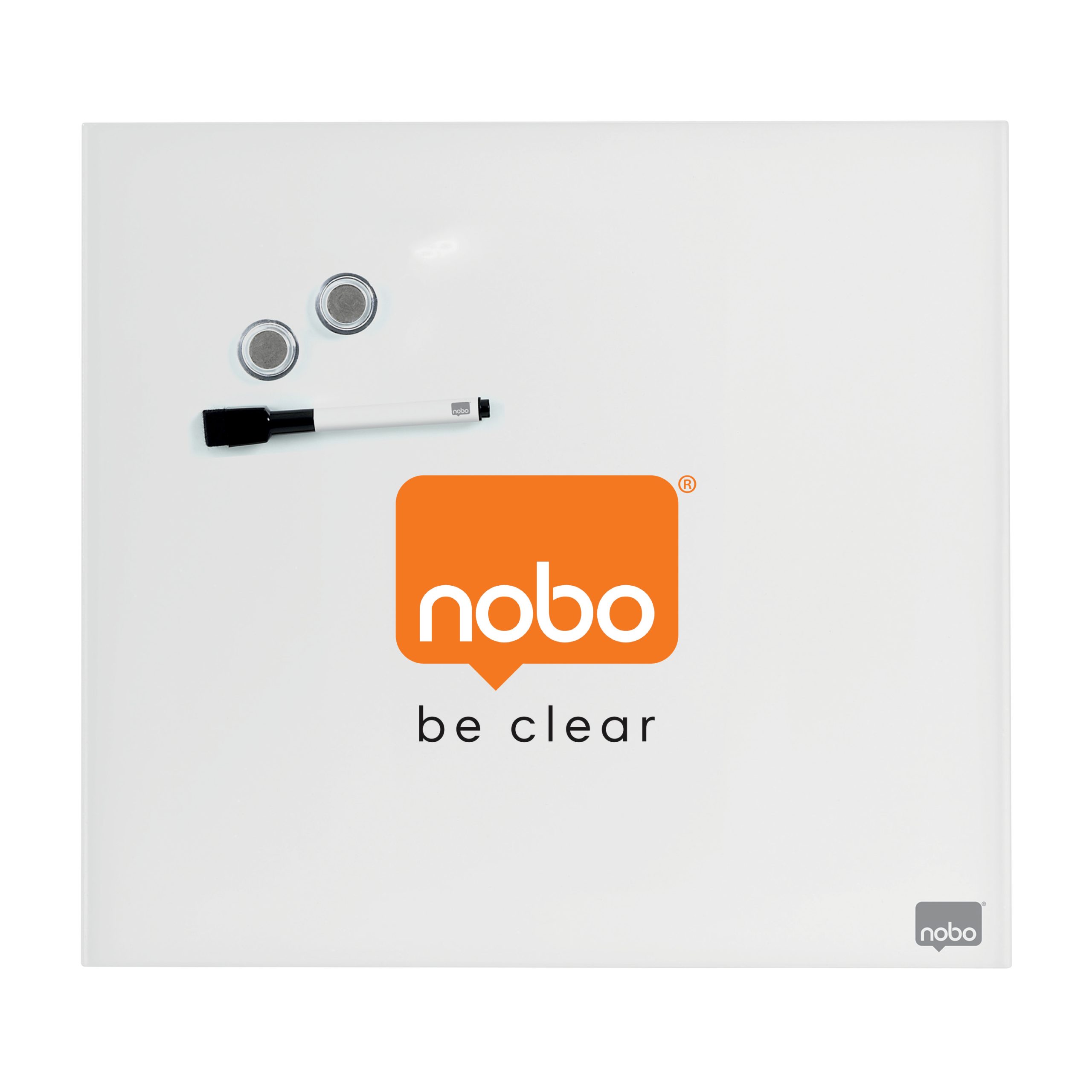Whiteboard Magnetic Sticla 30*30cm+Accesorii Diamond Nobo