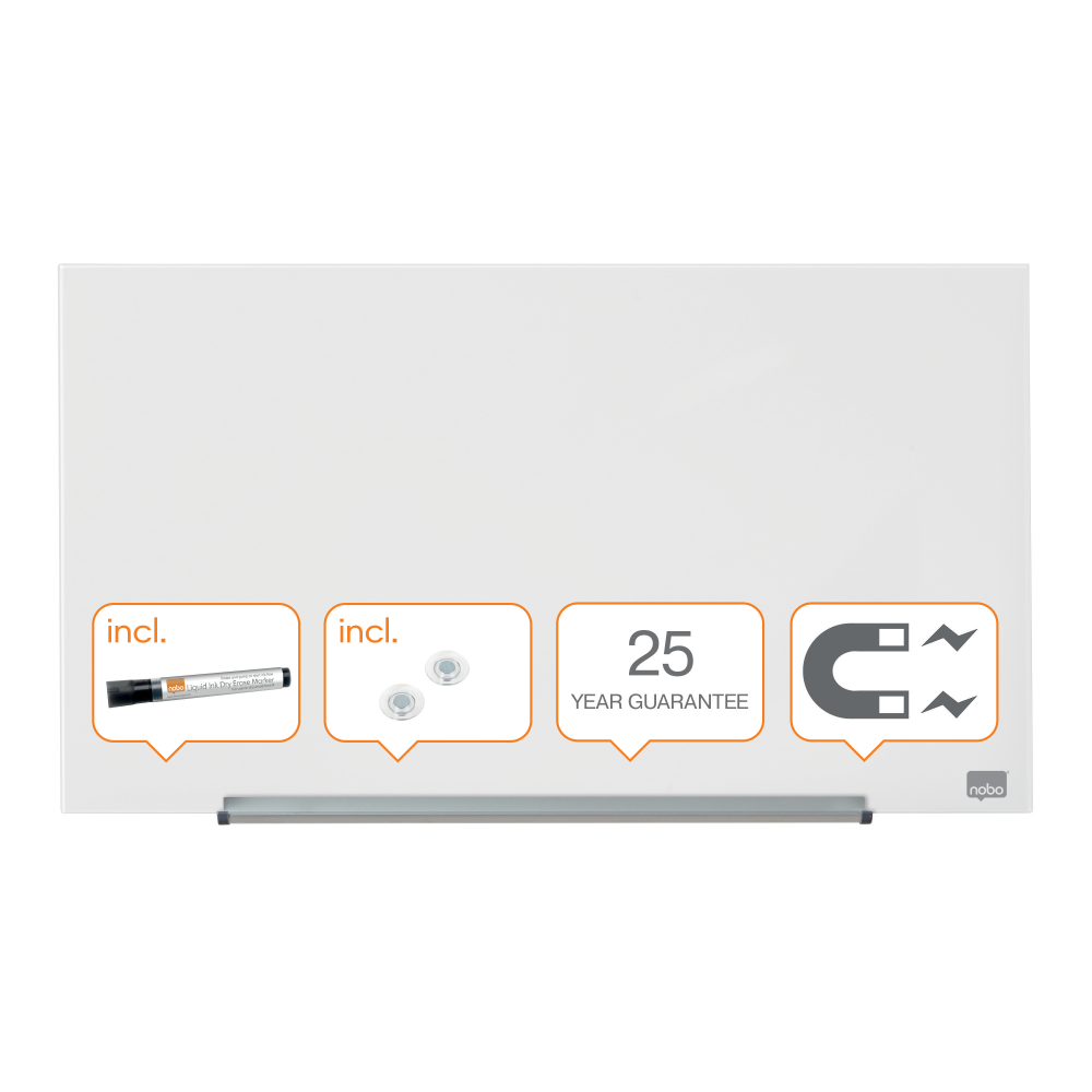Whiteboard Magnetic Sticla Widescreen 31" Diamond Nobo