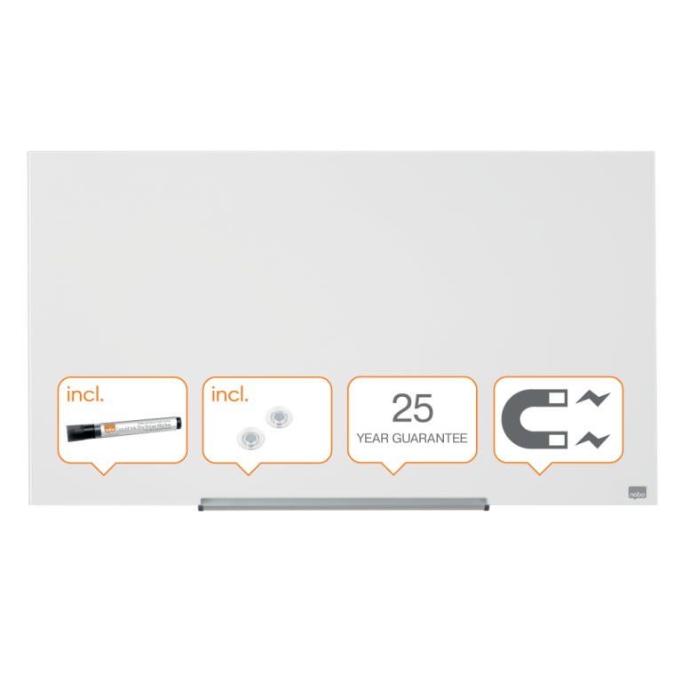 Whiteboard Magnetic Sticla Widescreen 45" Diamond Nobo