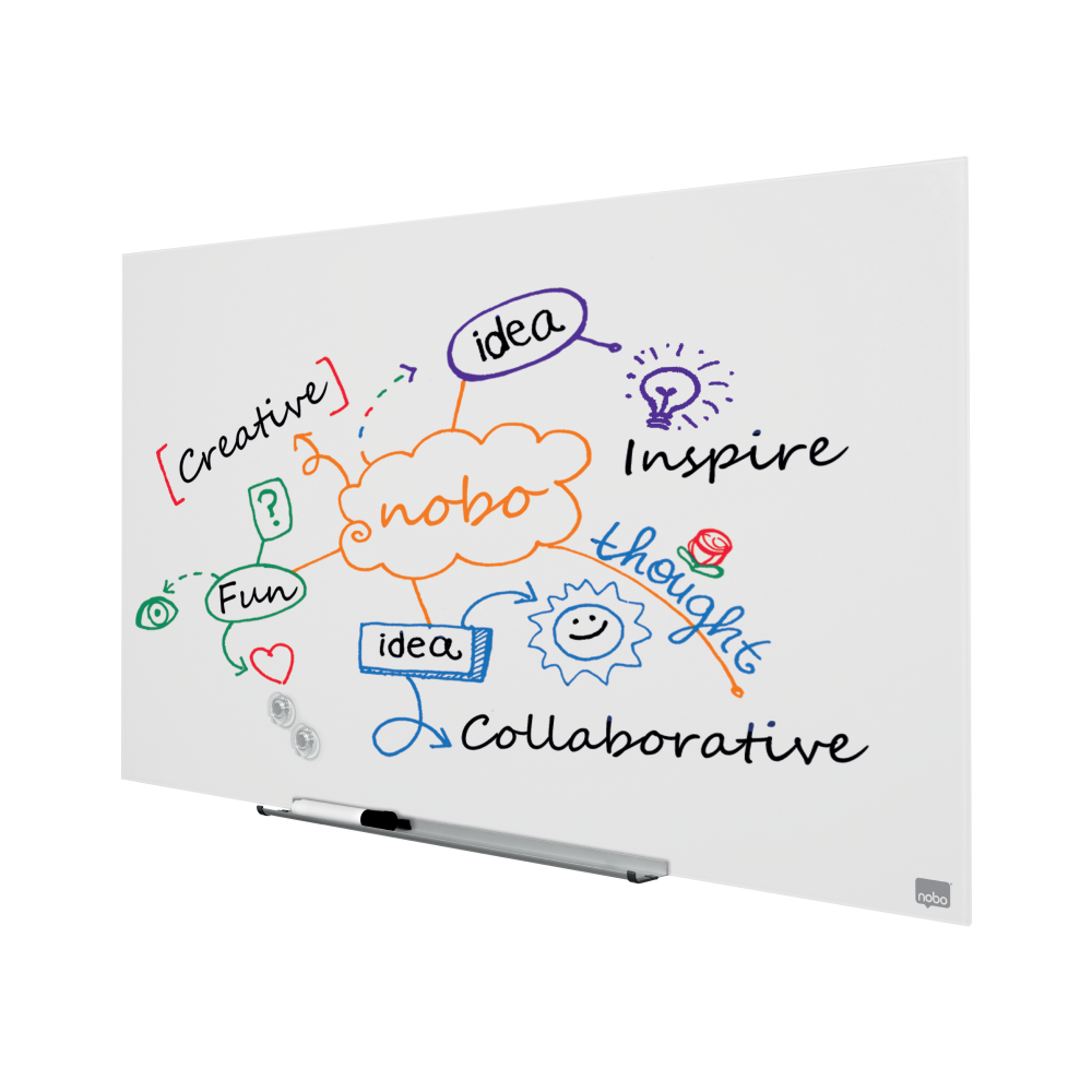 Whiteboard Magnetic Sticla Widescreen 45" Diamond Nobo