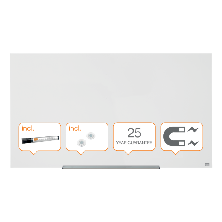 Whiteboard Magnetic Sticla Widescreen 57" Diamond Nobo