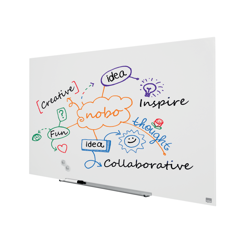 Whiteboard Magnetic Sticla Widescreen 57" Diamond Nobo