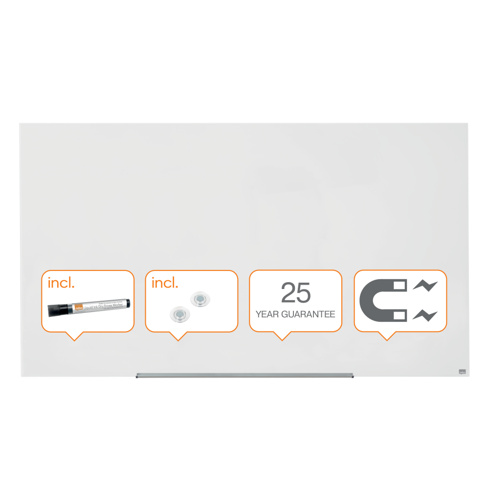 Whiteboard Magnetic Sticla Widescreen 85" Diamond Nobo