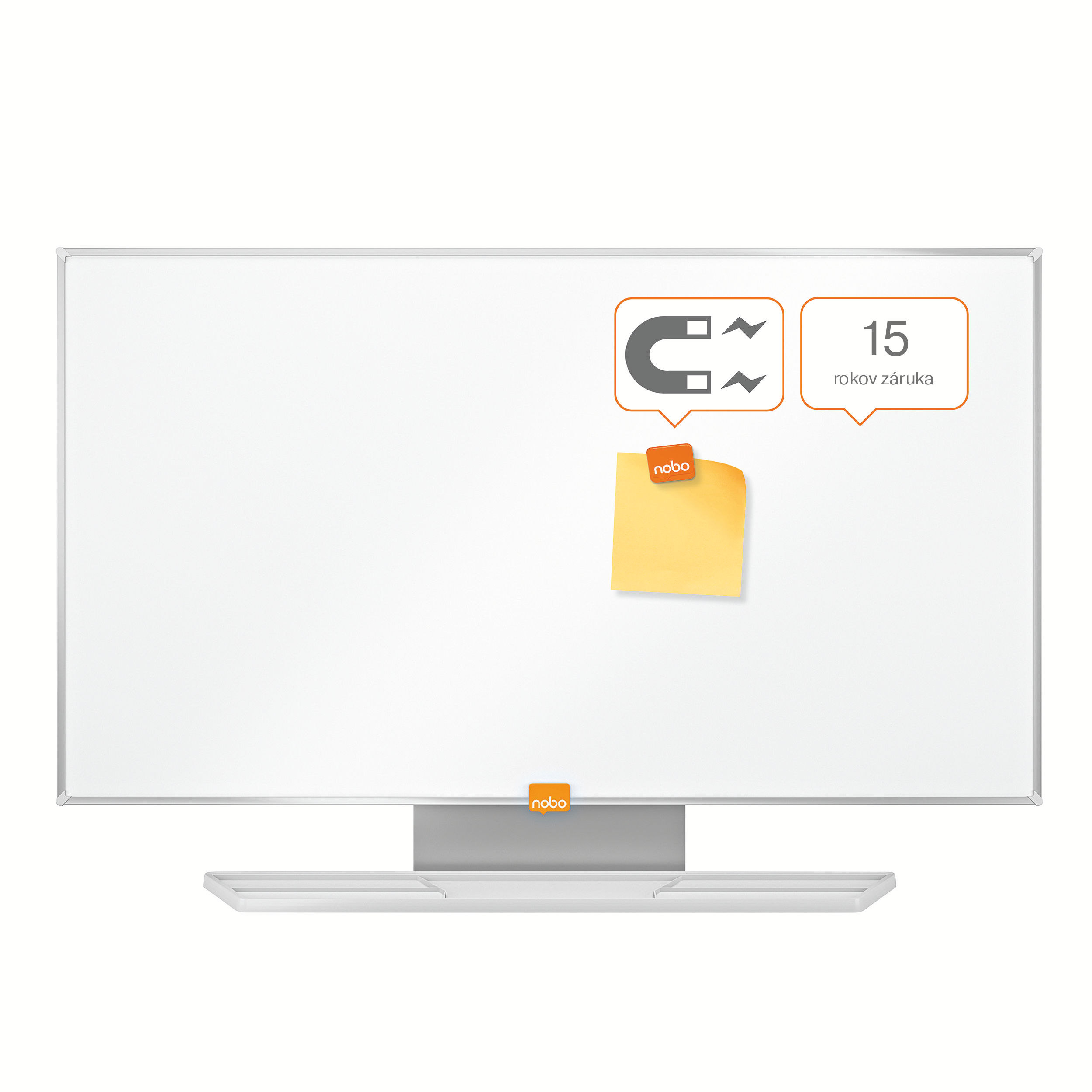 Whiteboard Magnetic Widescreen 32"(721*411mm) Nano Clean Nobo