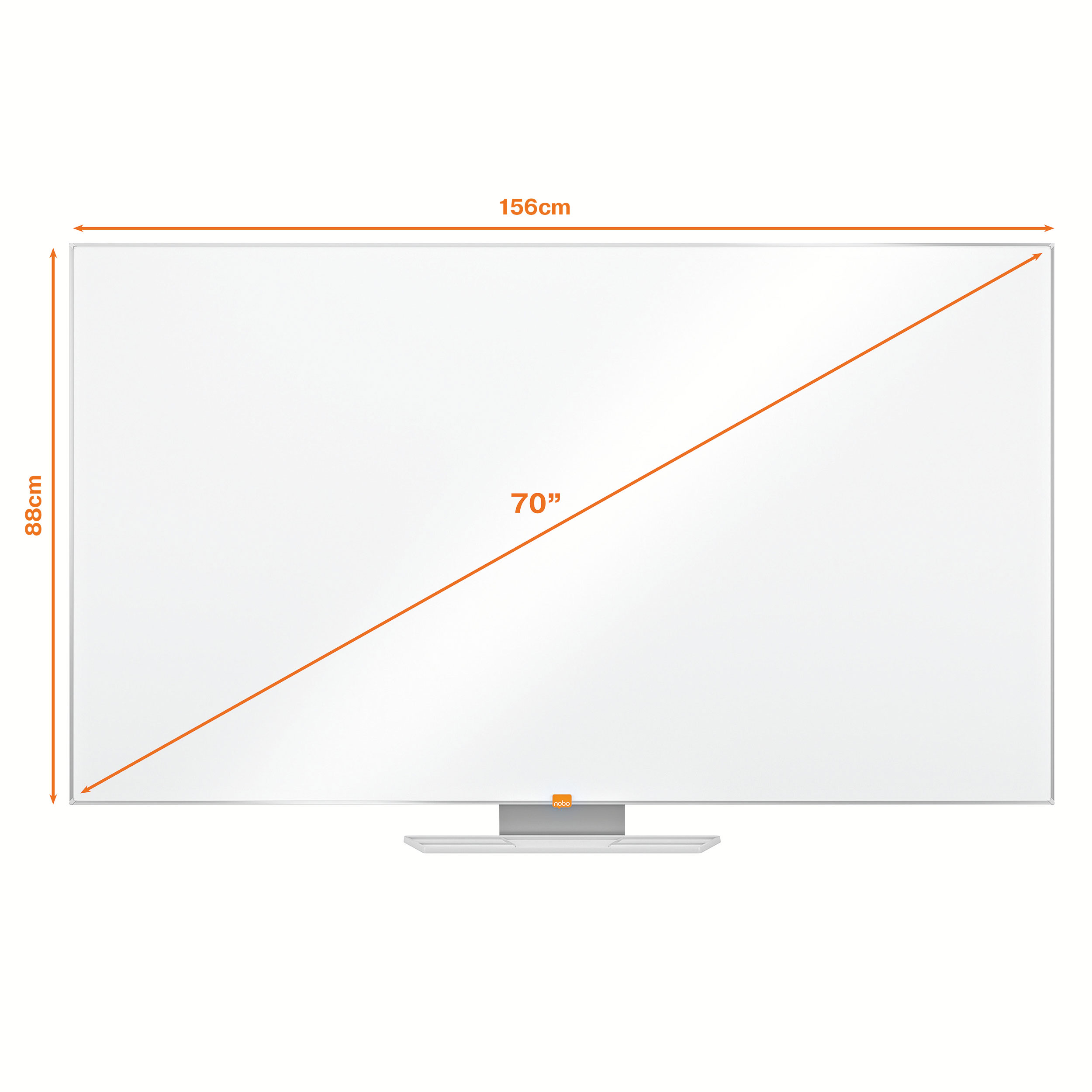 Whiteboard Magnetic Widescreen 70"(1561*883mm) Nano Clean Nobo