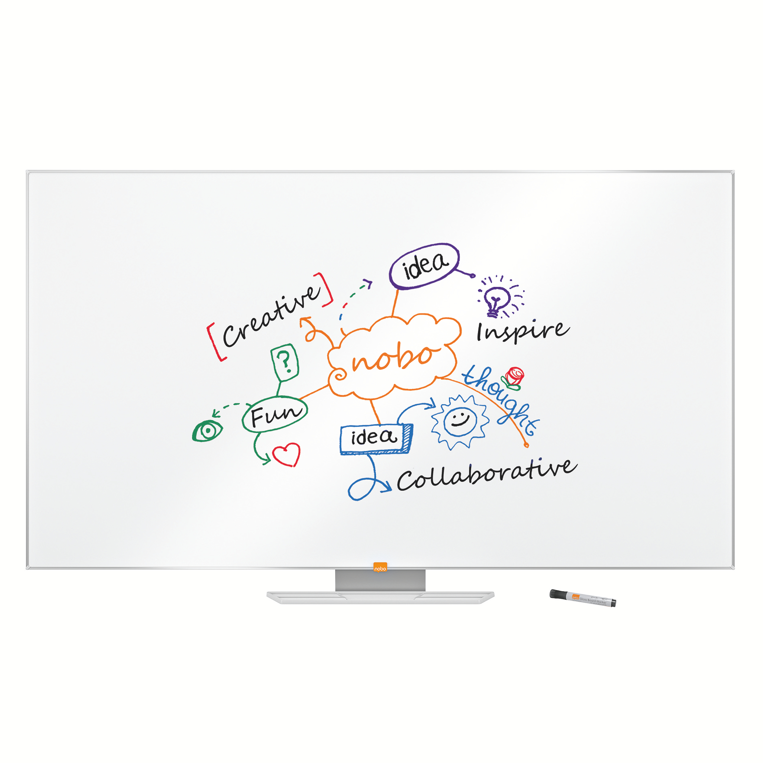 Whiteboard Magnetic Widescreen 70"(1561*883mm) Nano Clean Nobo