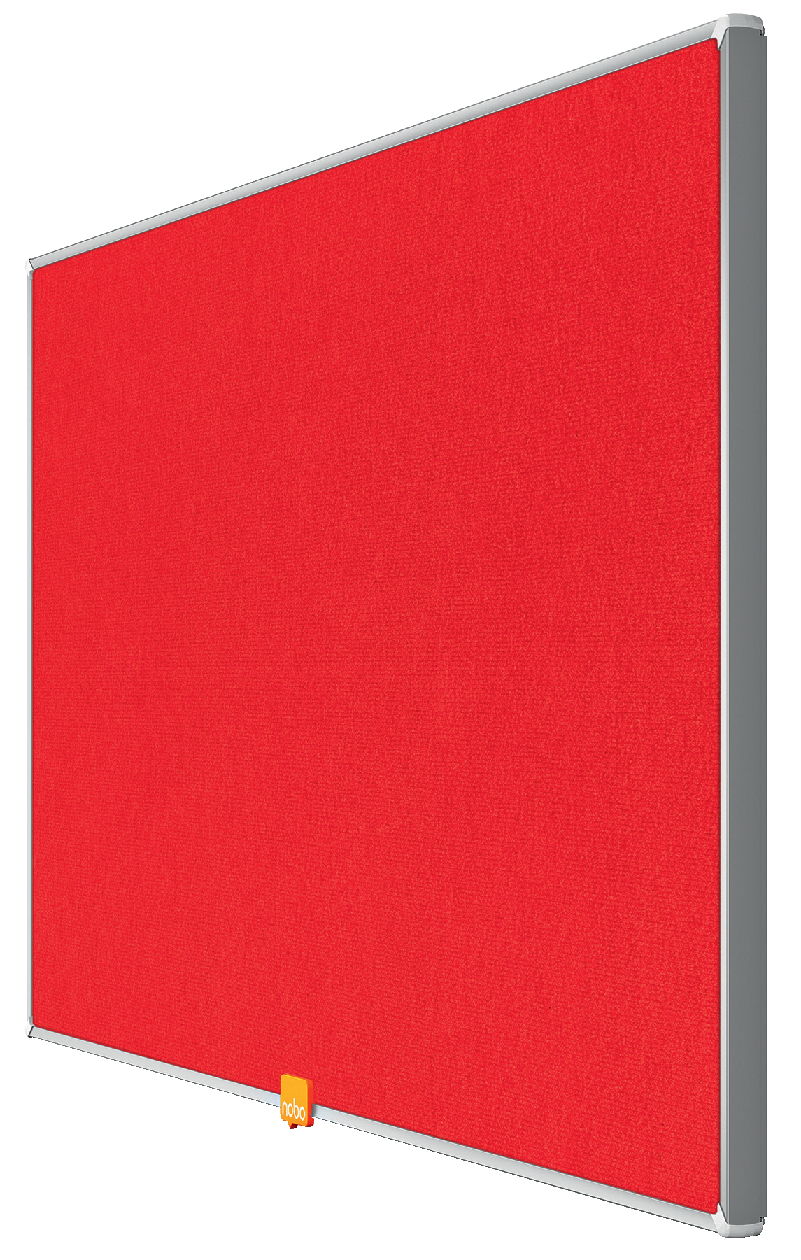 Panou Textil Widescreen 32"(721*411mm) Rama Aluminiu Rosu Nobo