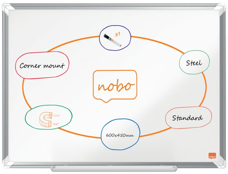 Whiteboard Magnetic Otel Lacuit 45 X 60cm Premium Plus Nobo