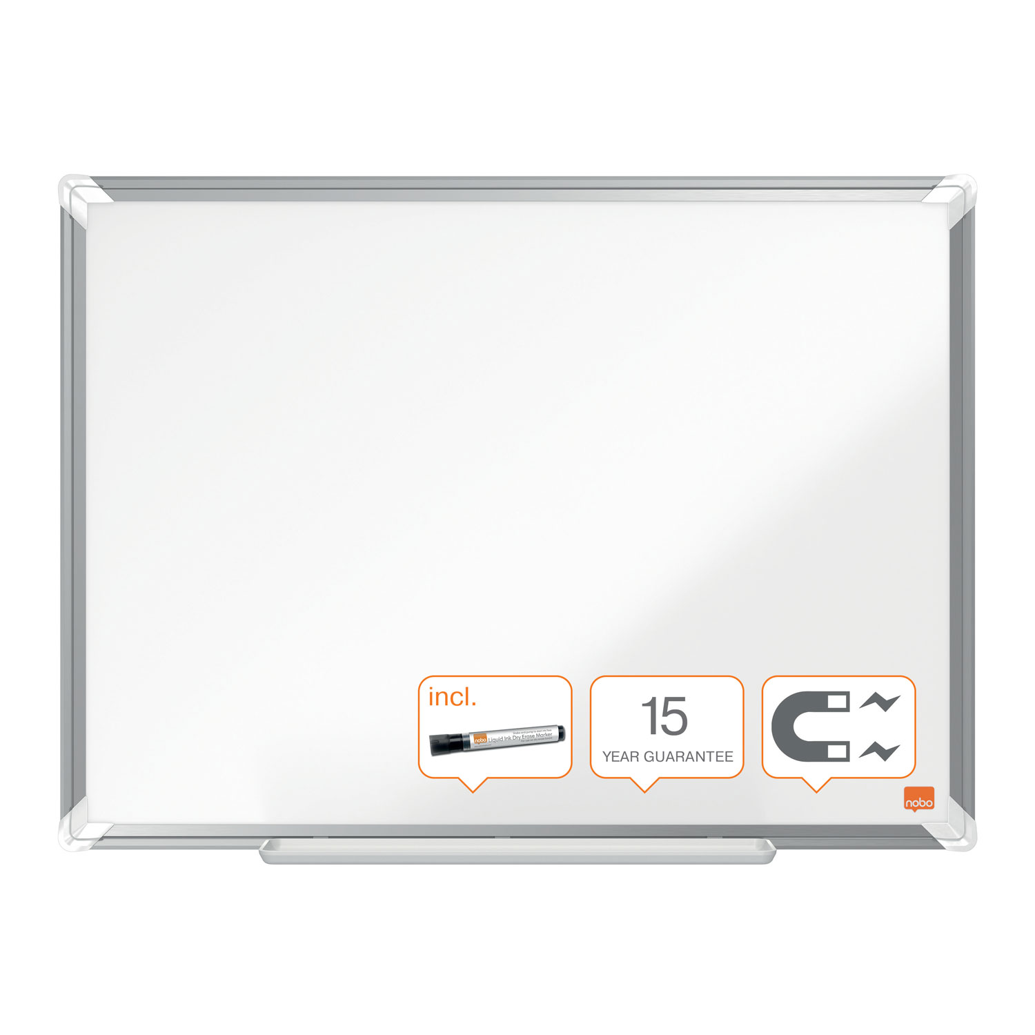 Whiteboard Magnetic Otel Lacuit 45 X 60cm Premium Plus Nobo