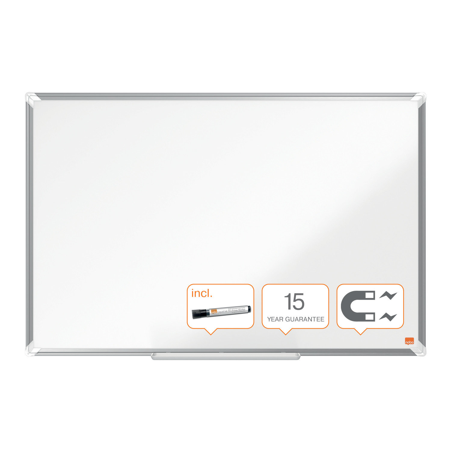 Whiteboard Magnetic Otel Lacuit 60*90cm Premium Plus Nobo