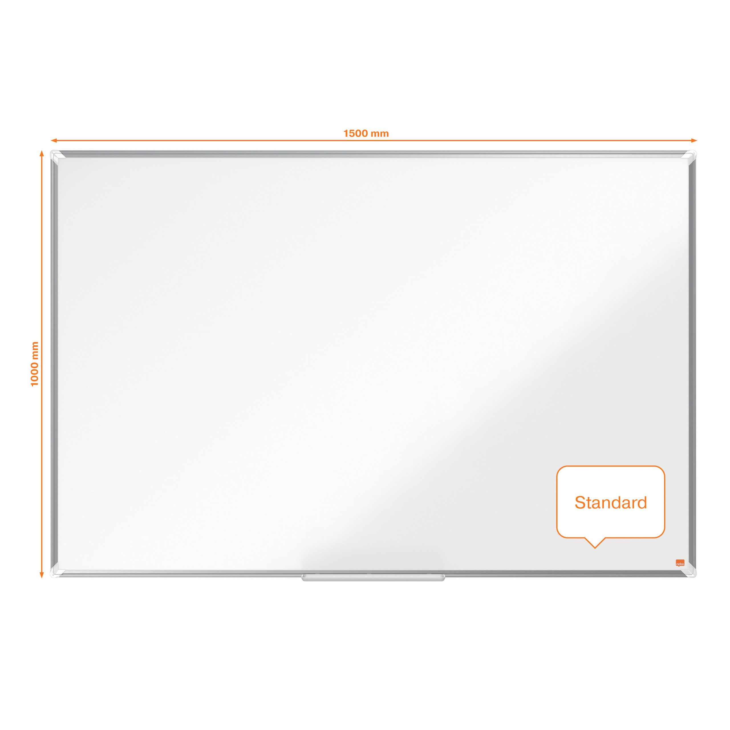 Whiteboard Magnetic Otel Lacuit 100*150cm Premium Plus Nobo