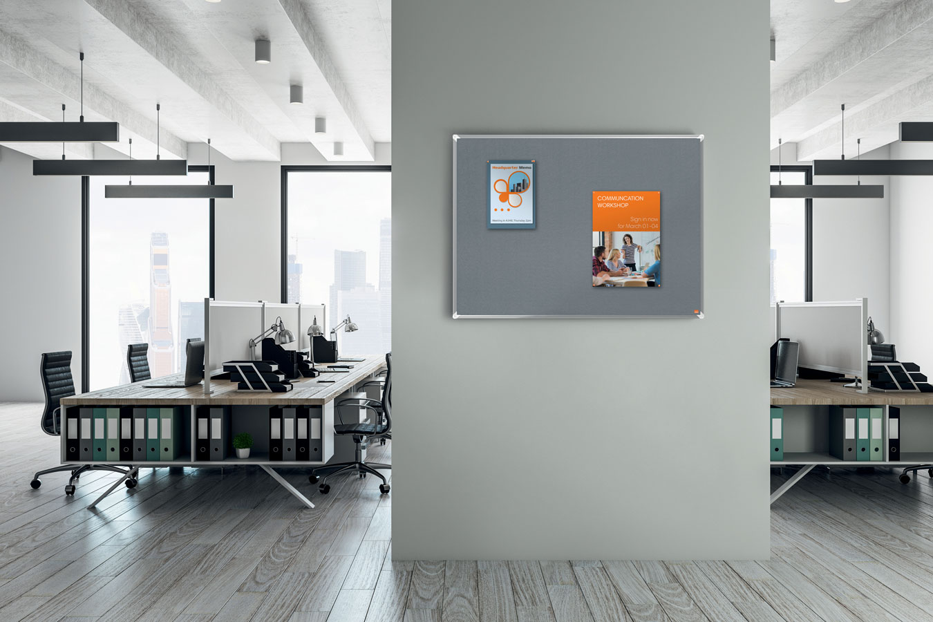 Panou Pluta 90 X 60cm Rama Aluminiu Premium Plus Nobo