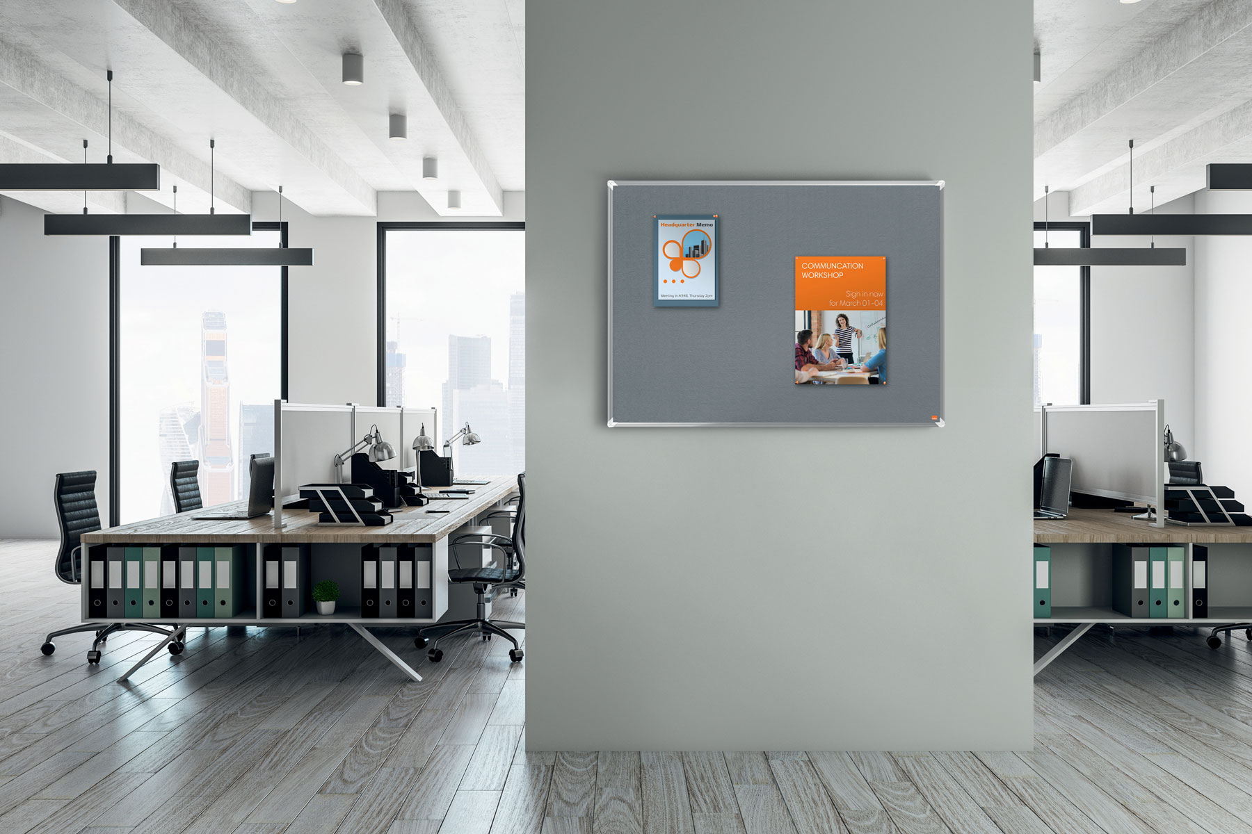 Panou Pluta 90 X 120cm Rama Aluminiu Premium Plus Nobo
