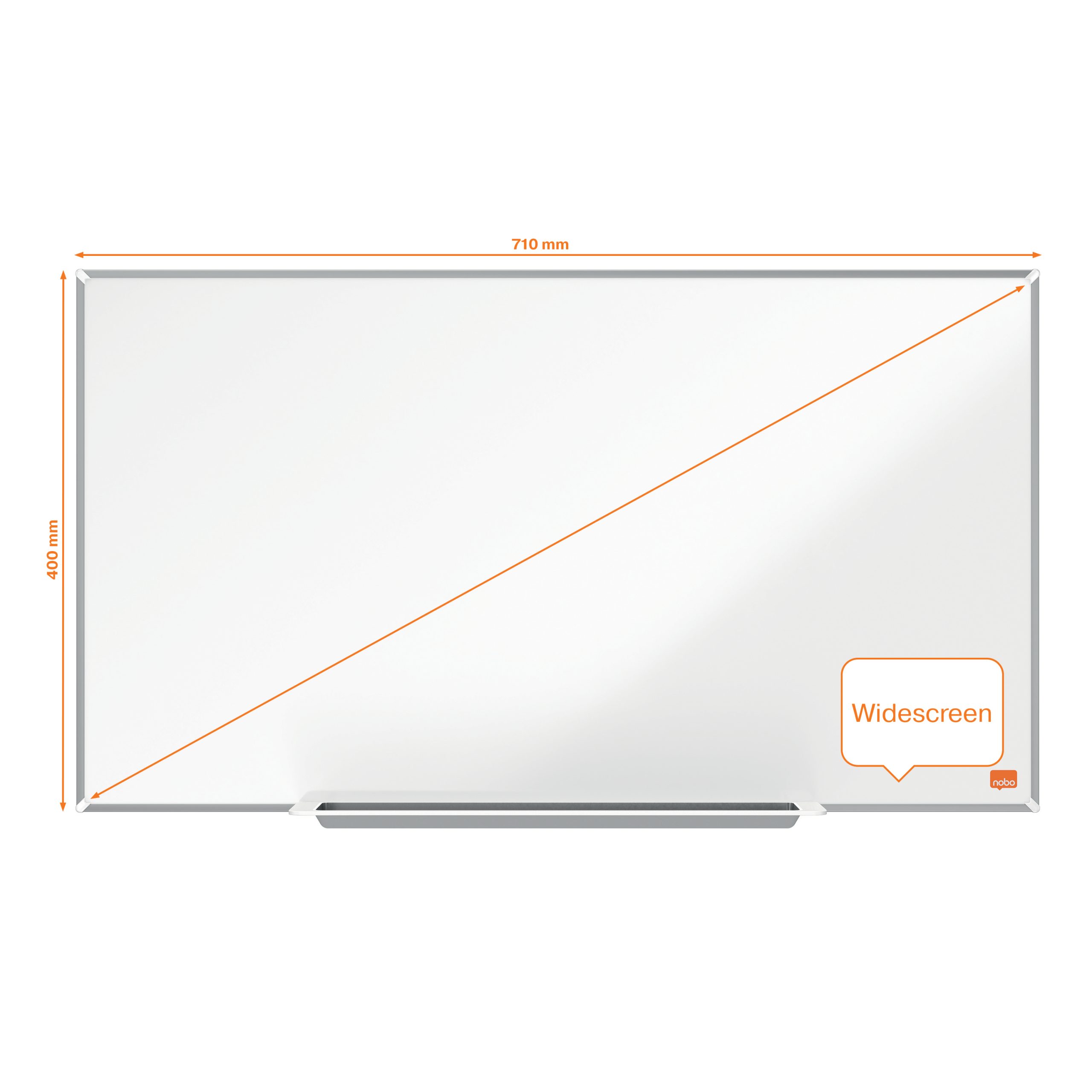 Whiteboard Magnetic Otel Lacuit Widescreen 32" Impression Pro Nobo
