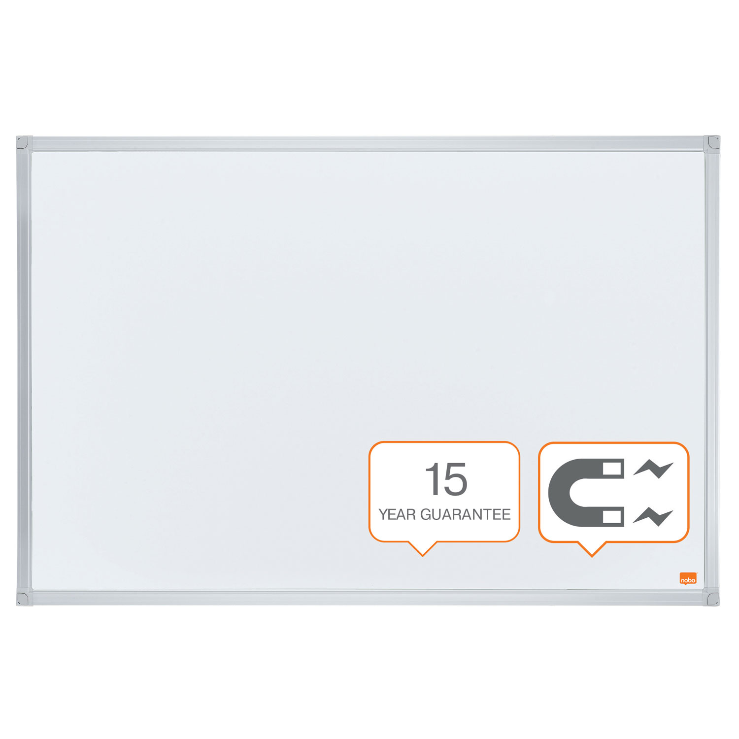 Whiteboard Magnetic 60 X 90cm Essentials Nobo