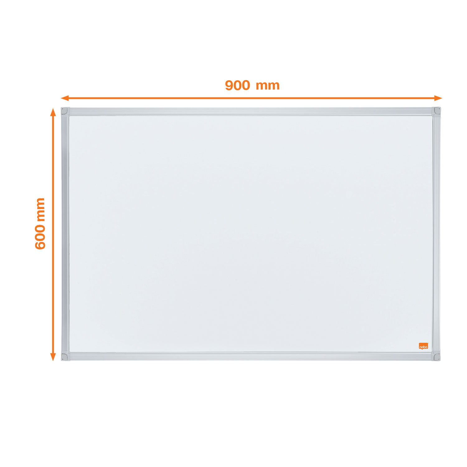Whiteboard Magnetic 60 X 90cm Essentials Nobo