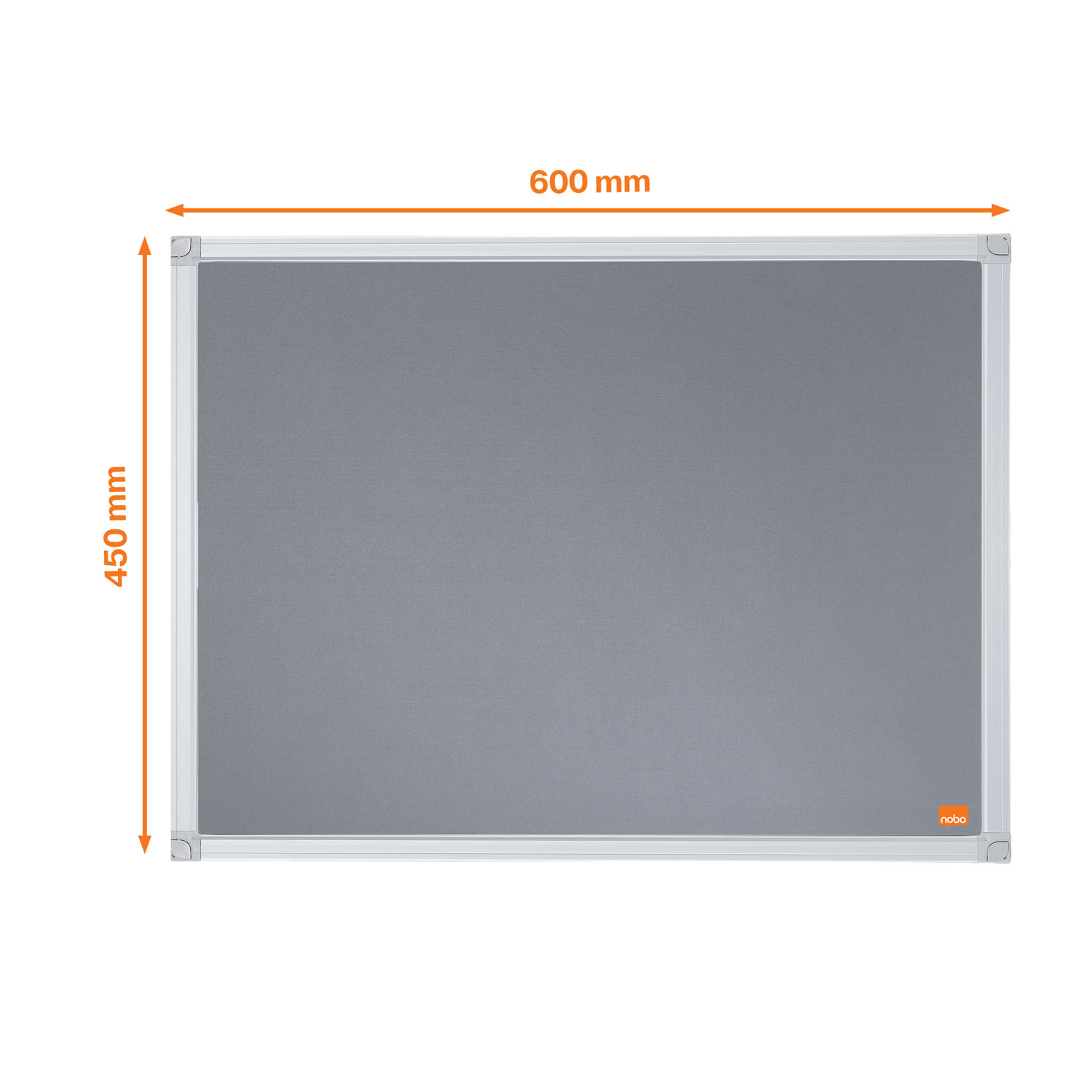 Panou Textil 60 X 45cm Gri Essentials Nobo