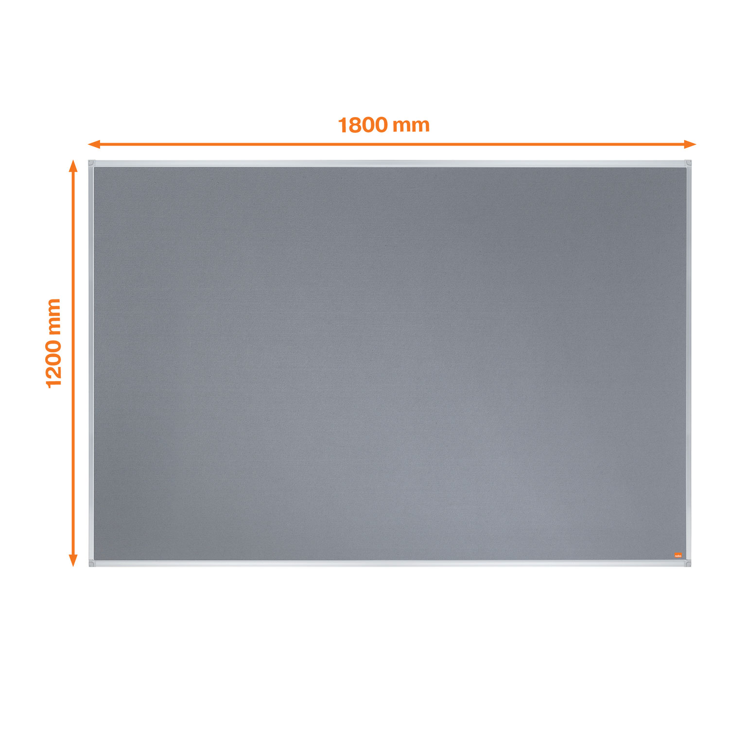 Panou Textil 180 X 120cm Gri Essentials Nobo