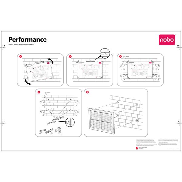 Planner Magnetic Anual 90*60cm Performance Nobo