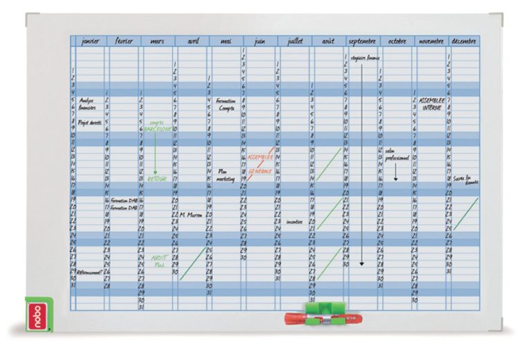 Planner Magnetic Lunar 90*60cm Performance Nobo
