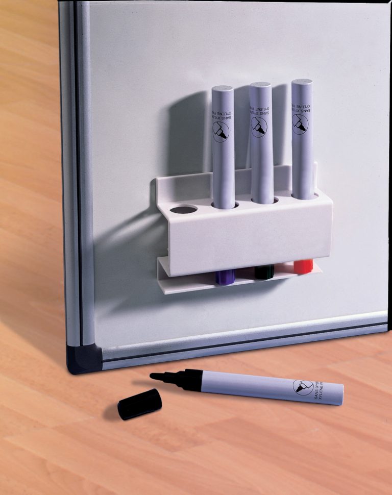 Suport Instrumente De Scris Magnetic Patrat Pt Markere Alb Nobo