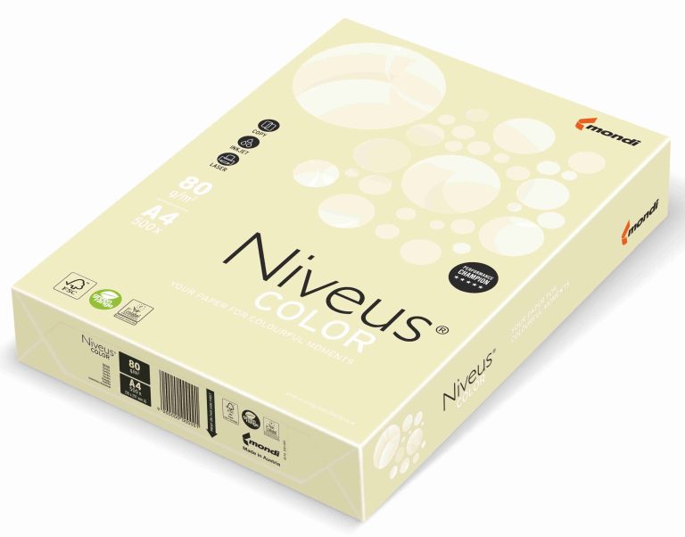 Hartie Copiator A4 Galben Vanilie Pal 80g 500/Top Be66 Niveus