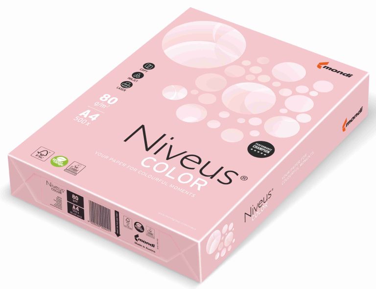 Hartie Copiator A4 Roz Flamingo Pal 80g 500/Top Opi74 Niveus