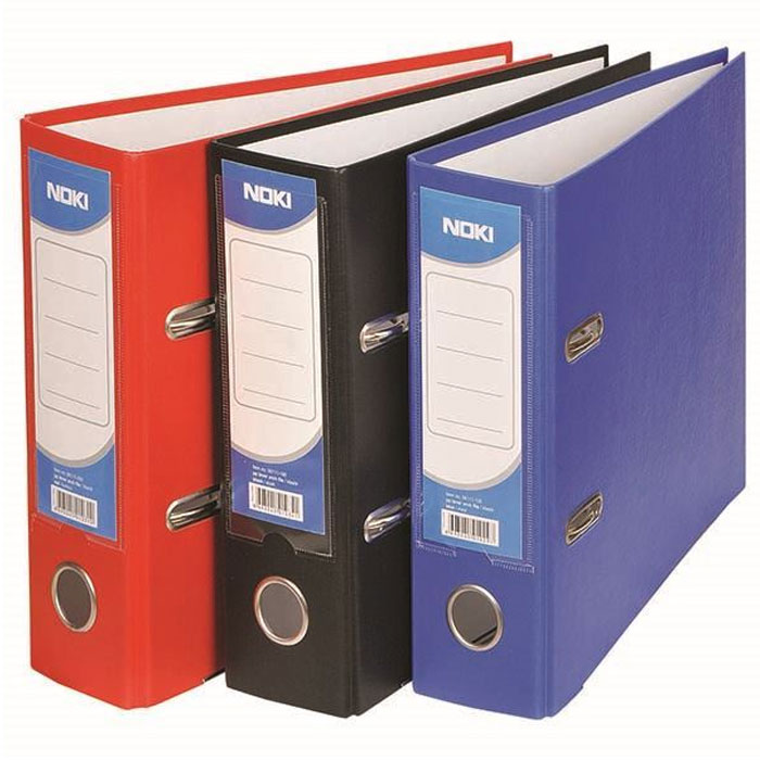 Biblioraft Plastifiat A5 7.5cm Albastru Noki