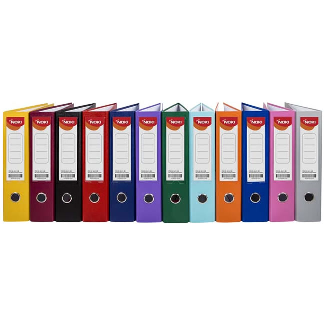 Biblioraft Plastifiat 7.5cm Albastru Deschis Noki