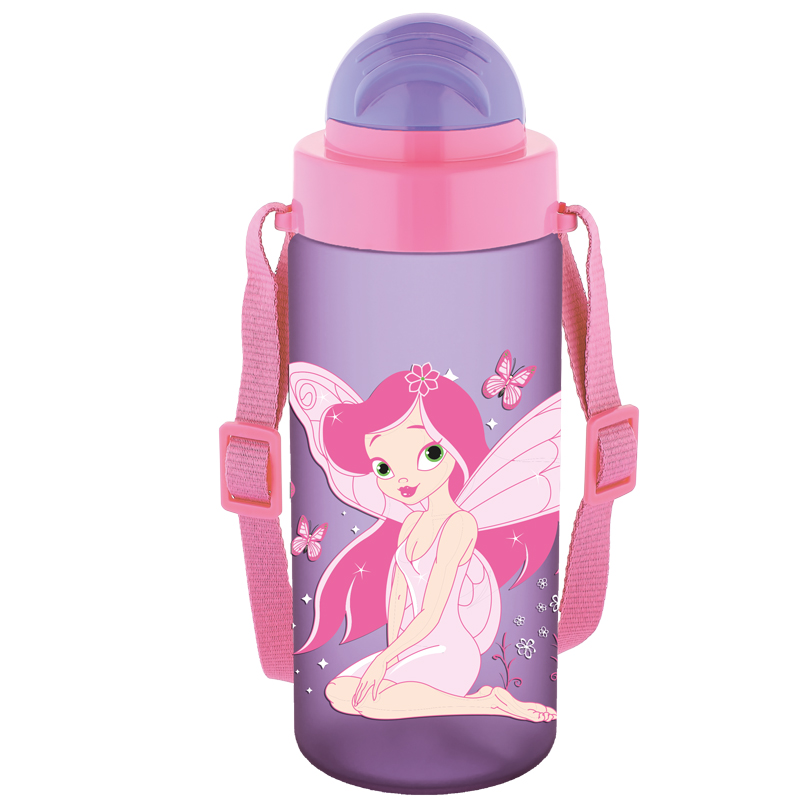 Sticla Apa Pt Copii Tritan Soft Touch 500ml Cu Pai Si Curea Transport T-0106 Noki