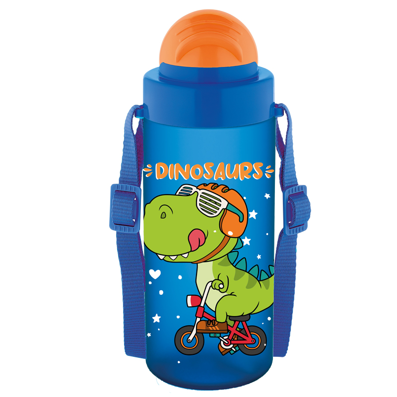 Sticla Apa Pt Copii Tritan Soft Touch 500ml Cu Pai Si Curea Transport T-0106 Noki