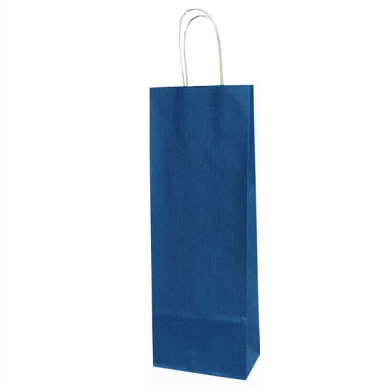 Punga Hartie Sticle Maner Rasucit 14 X 8 X 39cm Albastru/Alb Papiroti
