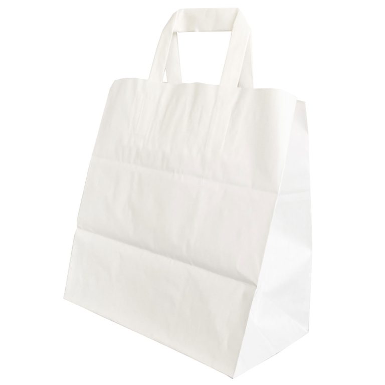 Punga Hartie Snack Food 26 X 17 X 25cm Alb/Alb Papiroti