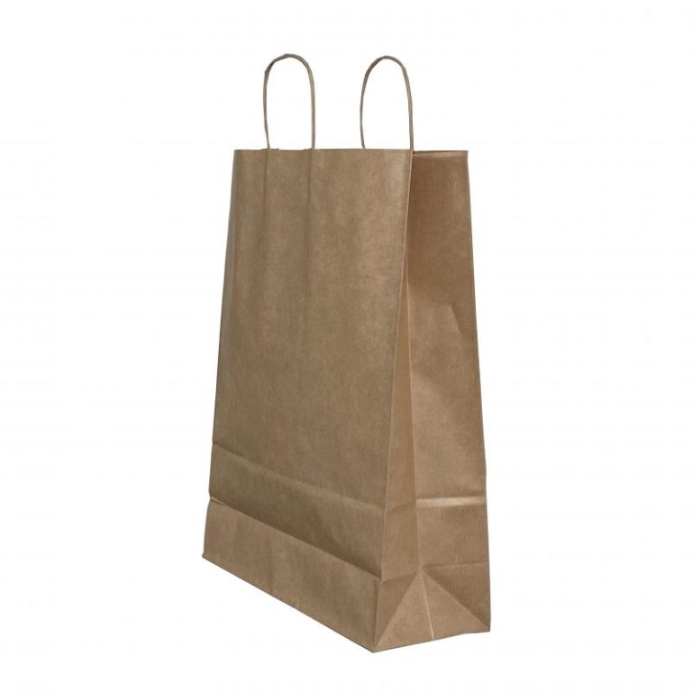 Punga Hartie Maner Rasucit 45 X 17 X 48cm Maro/Maro Papiroti