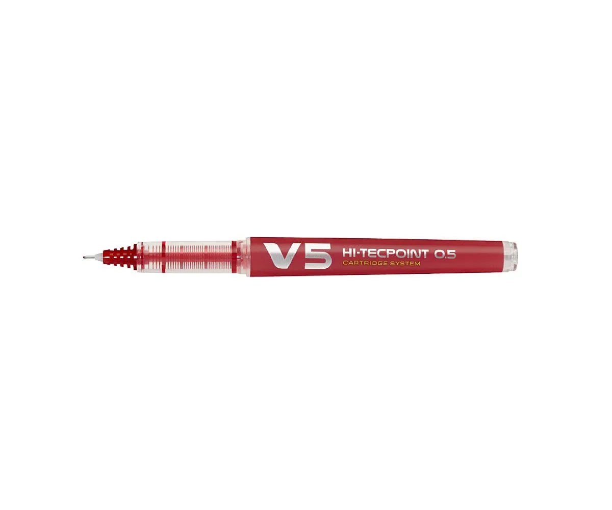 Roller 0.5mm V5 Rosu Hi-Tecpoint Pilot