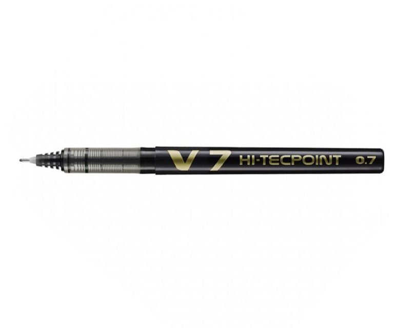 Roller 0.7mm V7 Negru Hi-Tecpoint Pilot