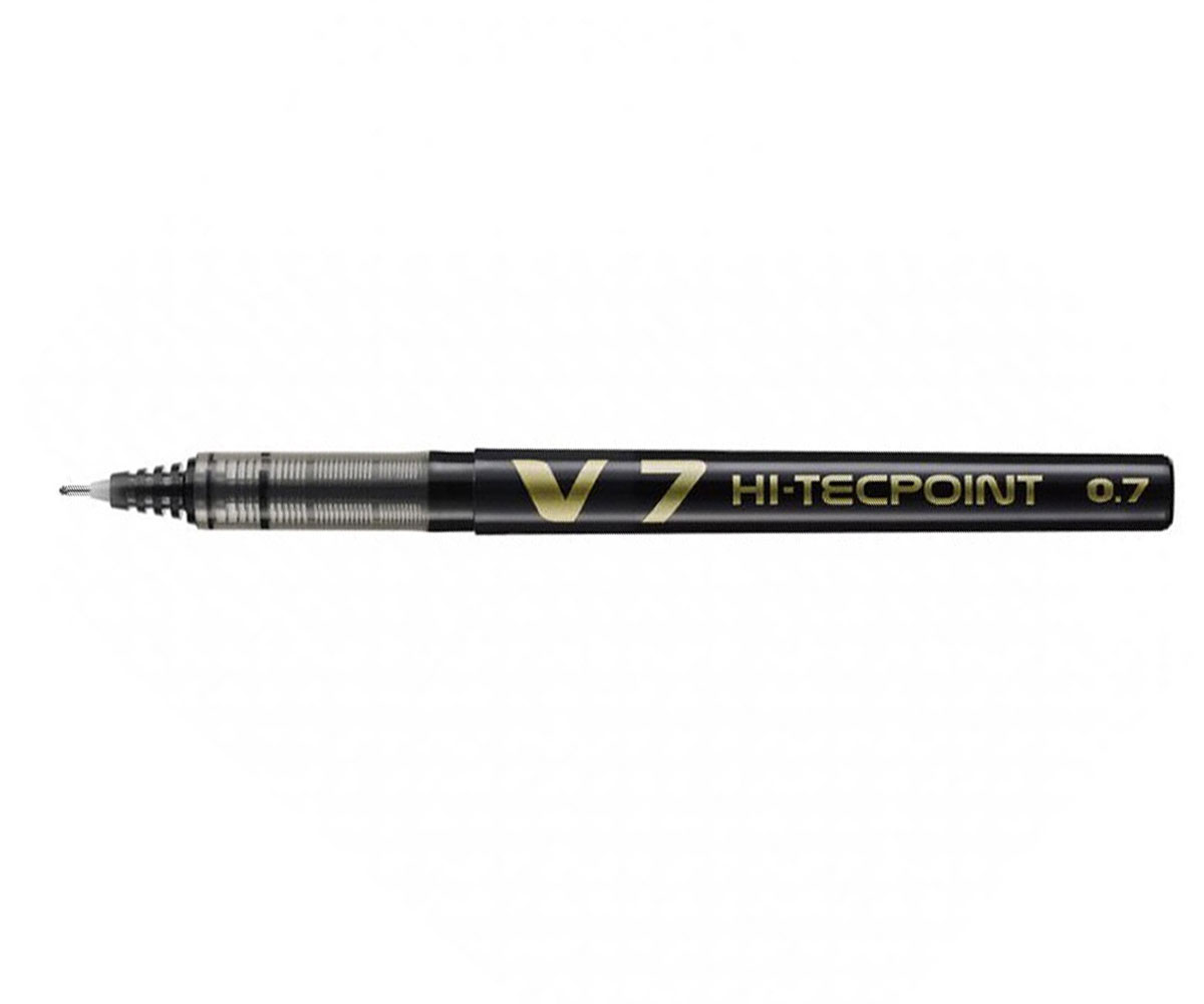 Roller 0.7mm V7 Negru Hi-Tecpoint Pilot