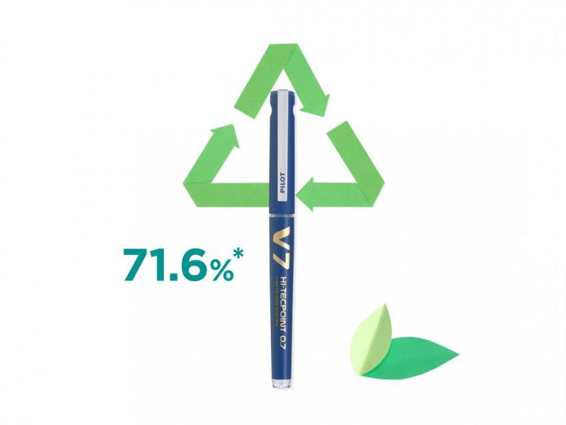 Roller 0.7mm V7 Rosu Hi-Tecpoint Pilot