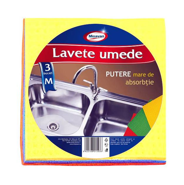 Lavete Umede 16*17cm 3/Set