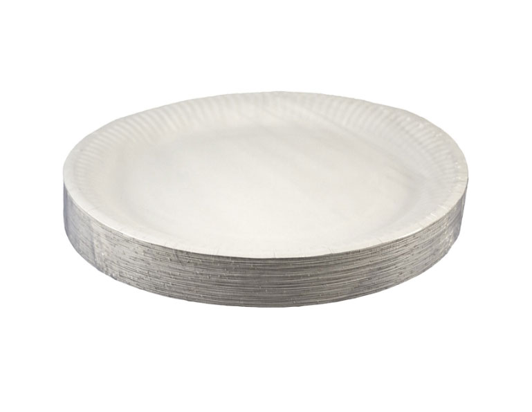 Farfurii Carton Albe 23cm 50/Set