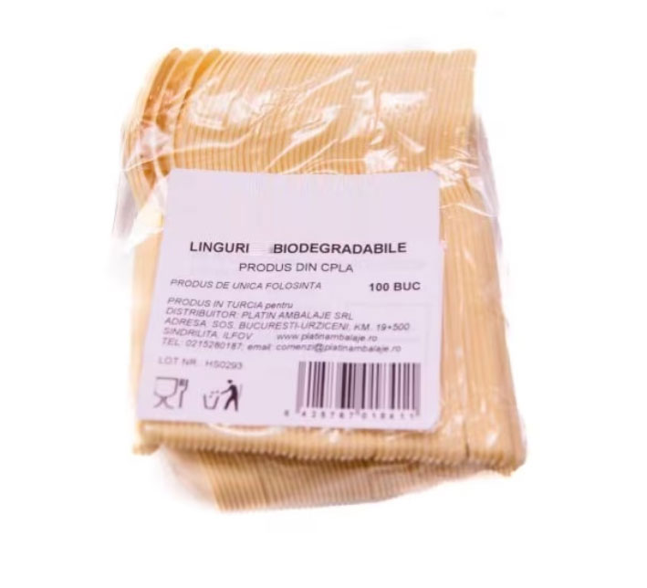 Linguri Biodegradabile 100/Set