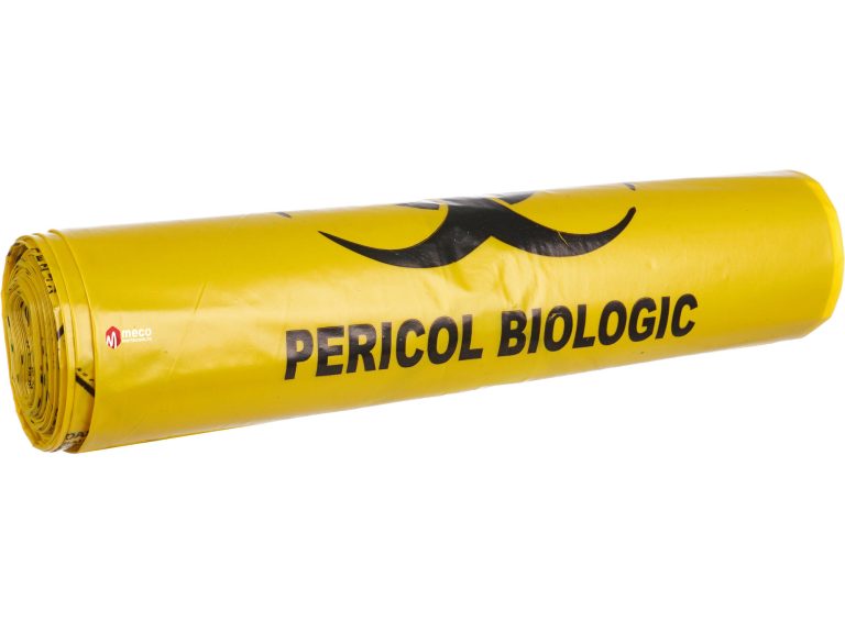 Saci Galbeni 40L " Pericol Biologic"