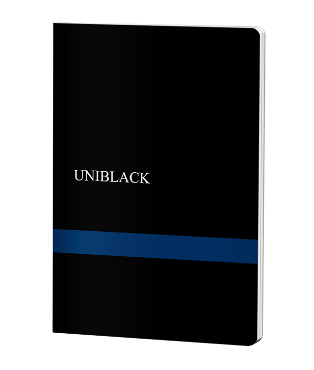 Caiet A4 60 File Dictando Coperta Pp Albastra Uniblack Pigna