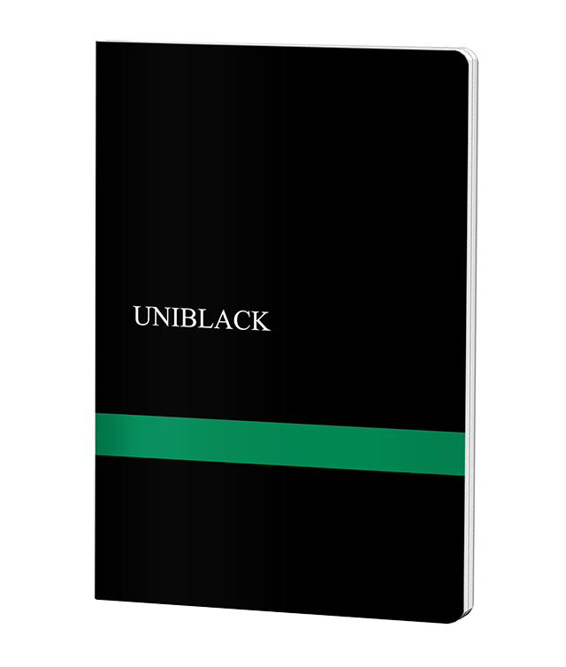 Caiet A4 60 File Dictando Coperta Pp Verde Uniblack Pigna