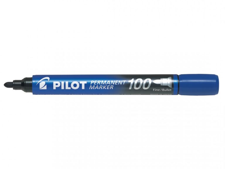 Marker Permanent Albastru Varf Rotund 3mm 100 Pilot