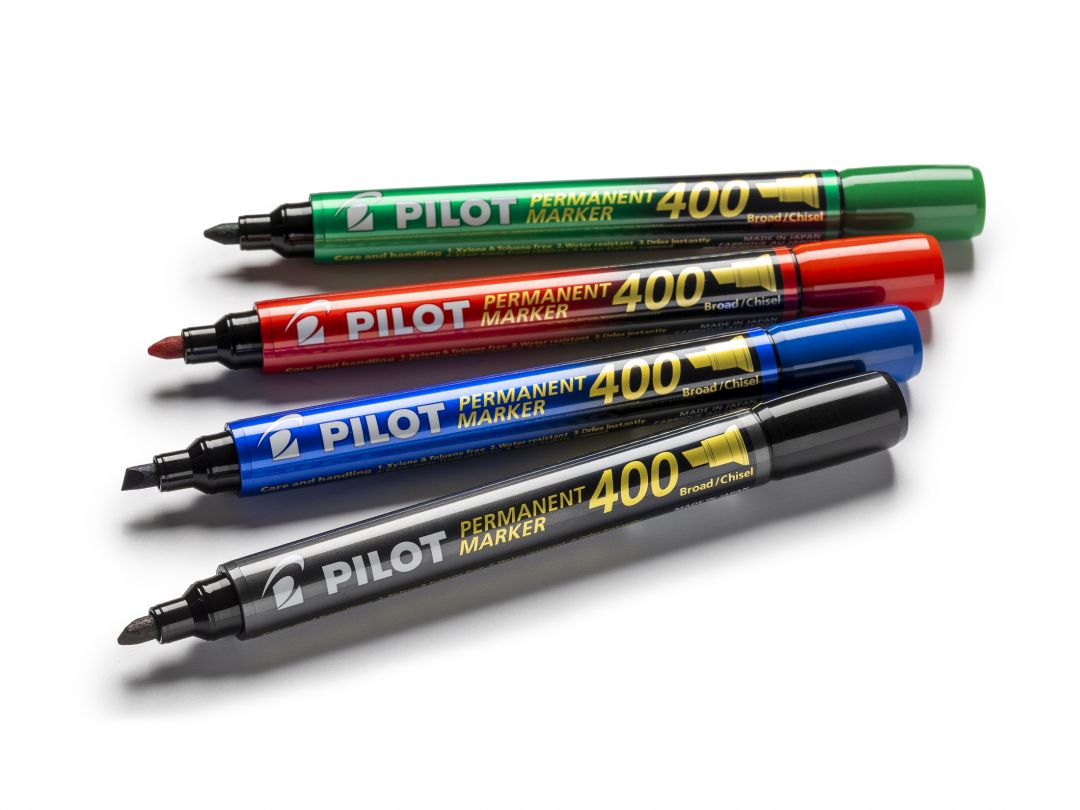 Marker Permanent Verde Varf Tesit 4mm P400 Pilot