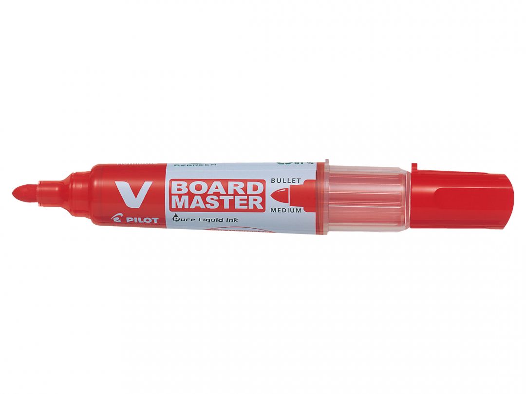 Marker Whiteboard Rosu 6mm Varf Rotund Vboard Pilot