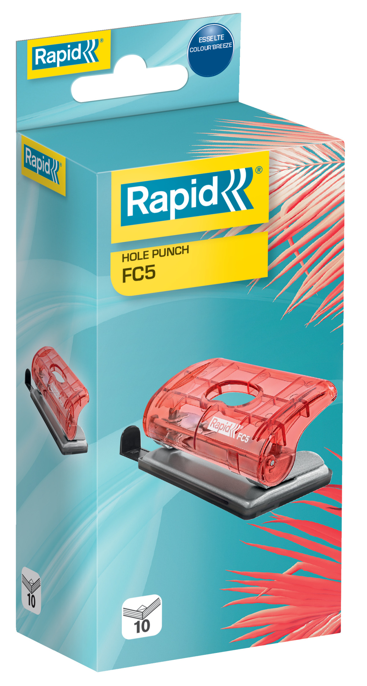 Perforator 10 Coli Model Fc5 Colour Ice Albastru Rapid