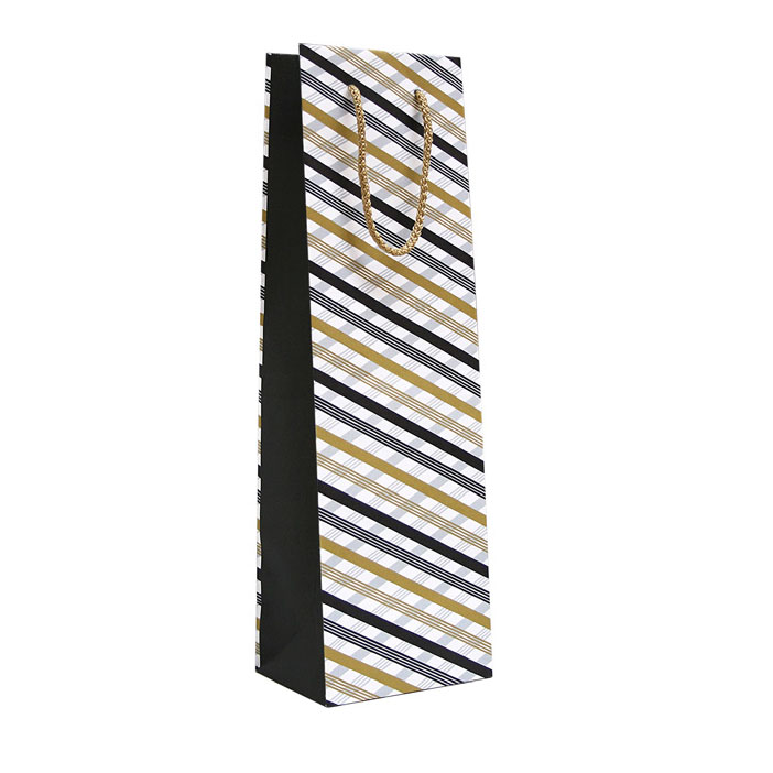 Pungi Cadou Sticla Black & Gold B 120 X 90 X 390mm Rotolux